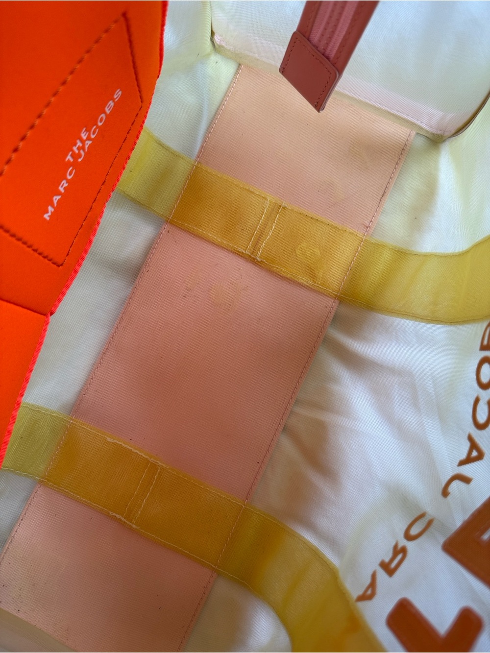 Marc Jacobs Yellow/Multi Mesh Large Traveler Tote - Picture 12 of 12